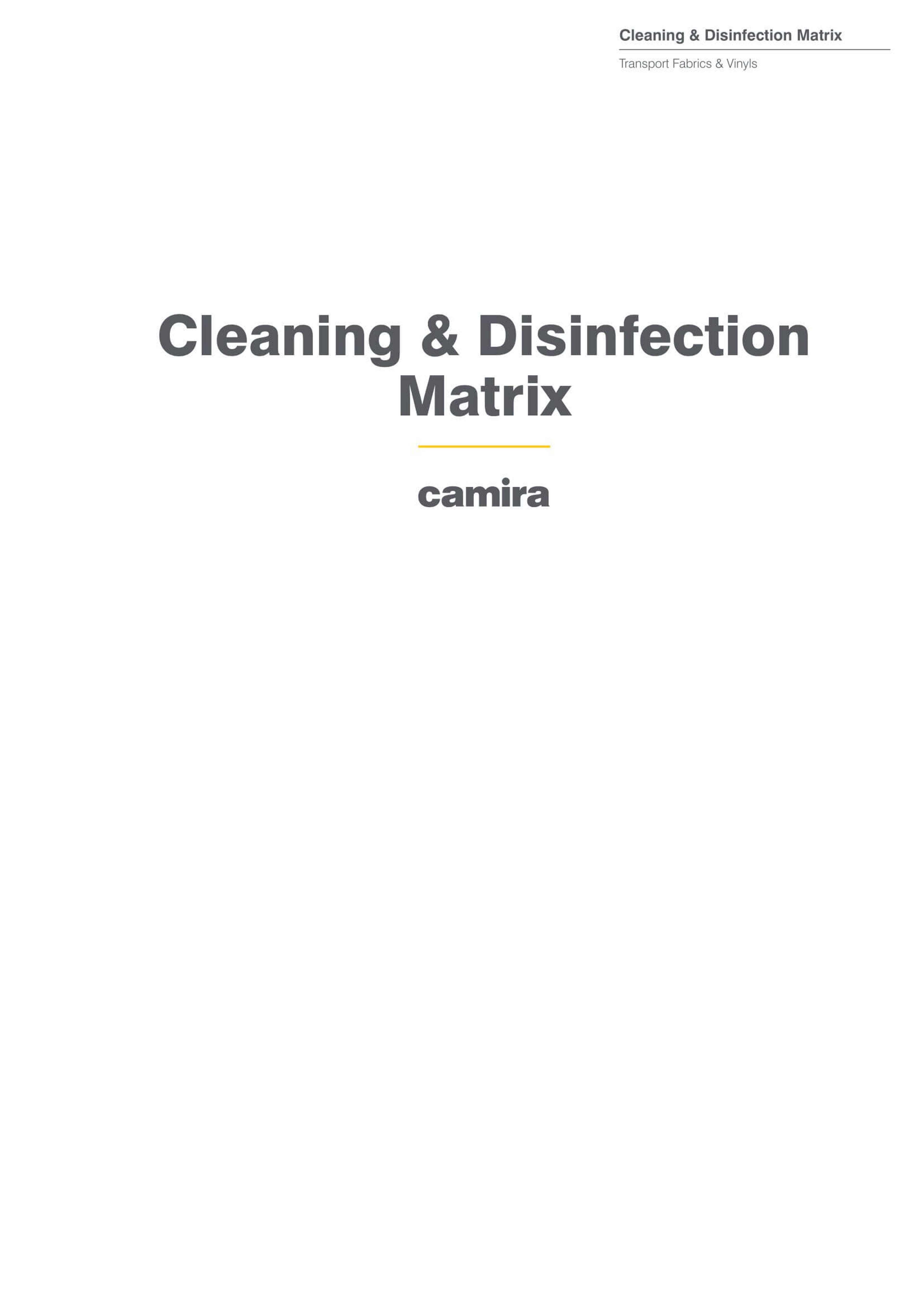 Cleaning Disinfection Matrix Transport 0322 1