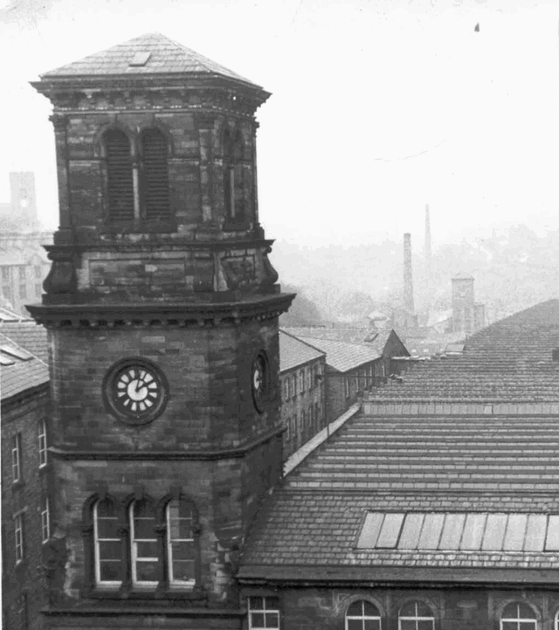 The original Holdsworth mill at Shaw Lodge Mills c1830 The original Holdsworth mill at Shaw Lodge Mills c1830