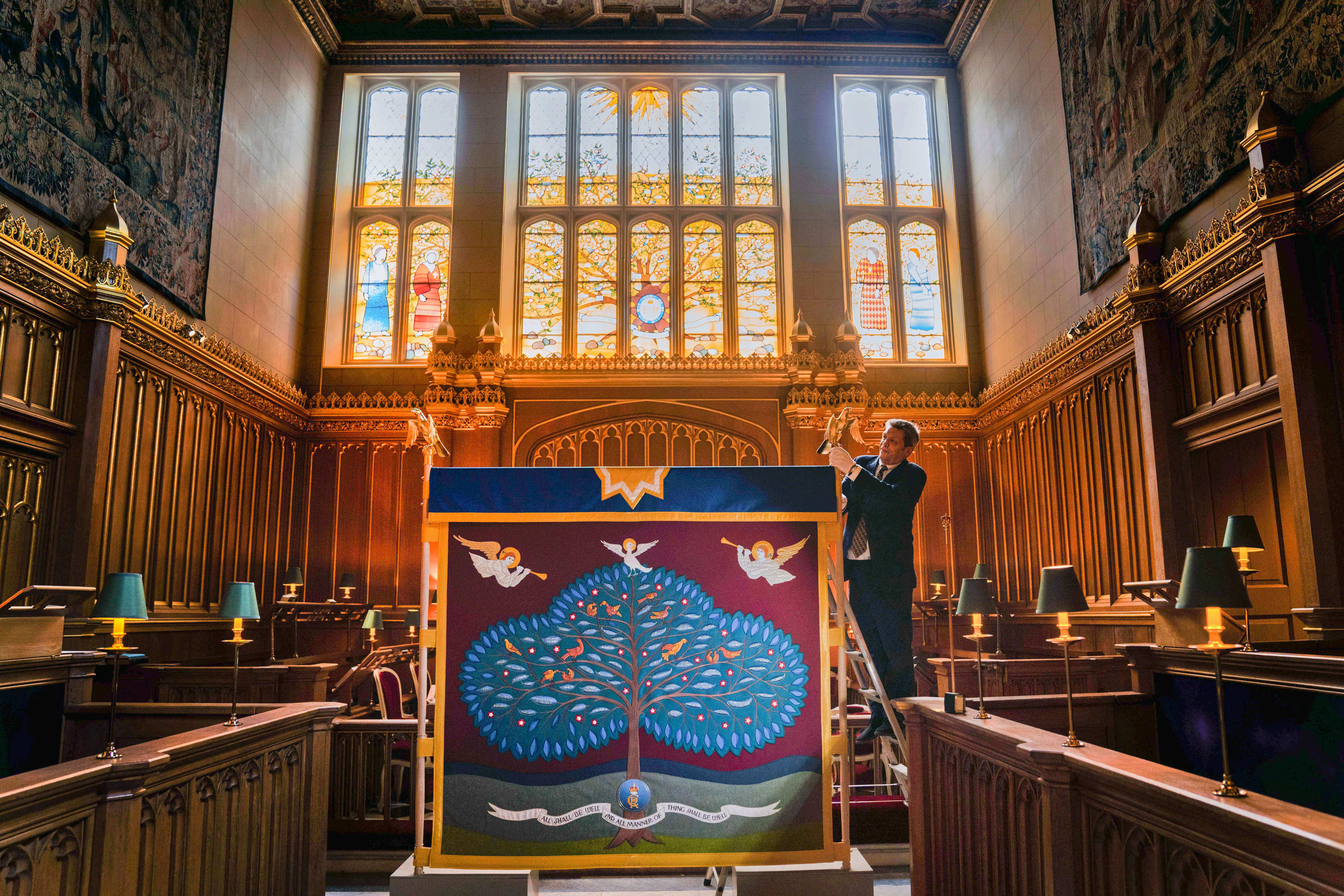 Anointing Screen At The Chapel Royal, St James S Palace Credit Press Association, 2023 1 Anointing Screen At The Chapel Royal, St James S Palace Credit Press Association, 2023 1